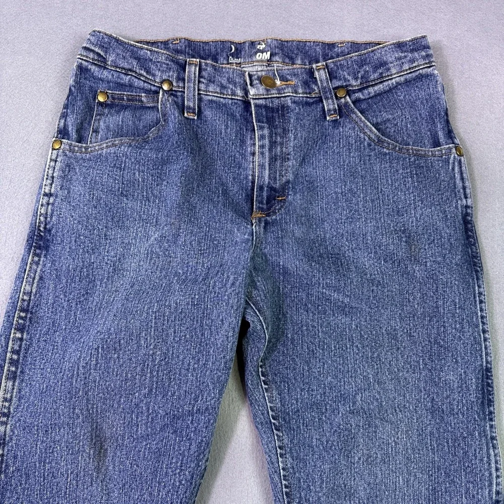 Wrangler 47 Advanced Comfort Jeans Mens 30x30 Blue Cowboy 1047MACMT FLAWS